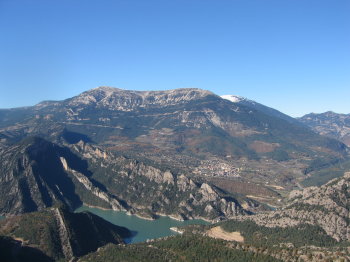 Pantà de la Llosa del Cavall, Sant Llorenç de Morunys i el Port del Comte