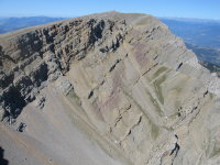 Cara nord del Cadí des del cim