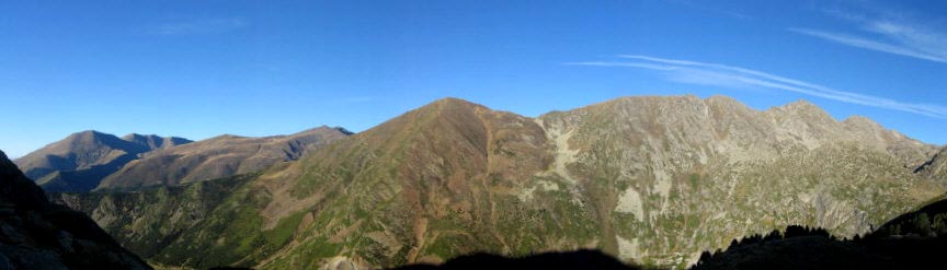 Imatge panoràmica des de l'Estany Gento