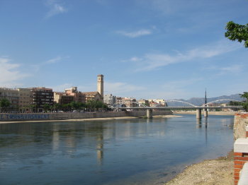 Tortosa, amb el riu Ebre