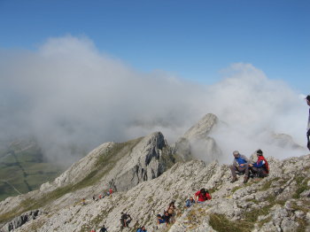 El Cresterio, prop del cim de l'Aixuri